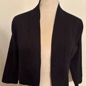 Calvin Klein Black Open-Front Shrug